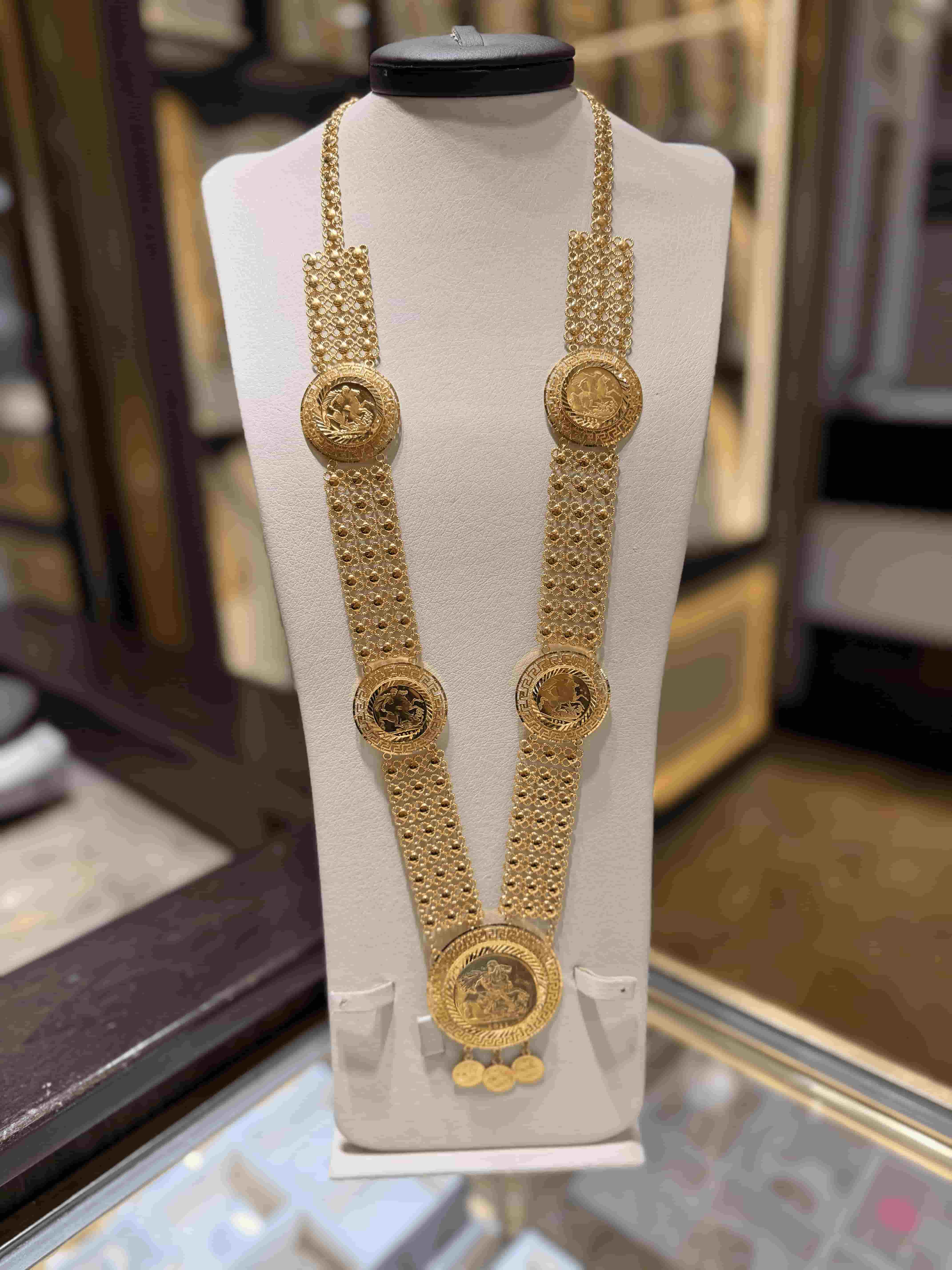 21K Gold Signature Long Necklace - SB32783